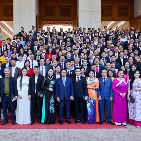 Thủ tướng Phạm Minh Chính gặp mặt doanh nhân: Tiên phong đổi mới, cùng đất nước bước vào kỷ nguyên mới